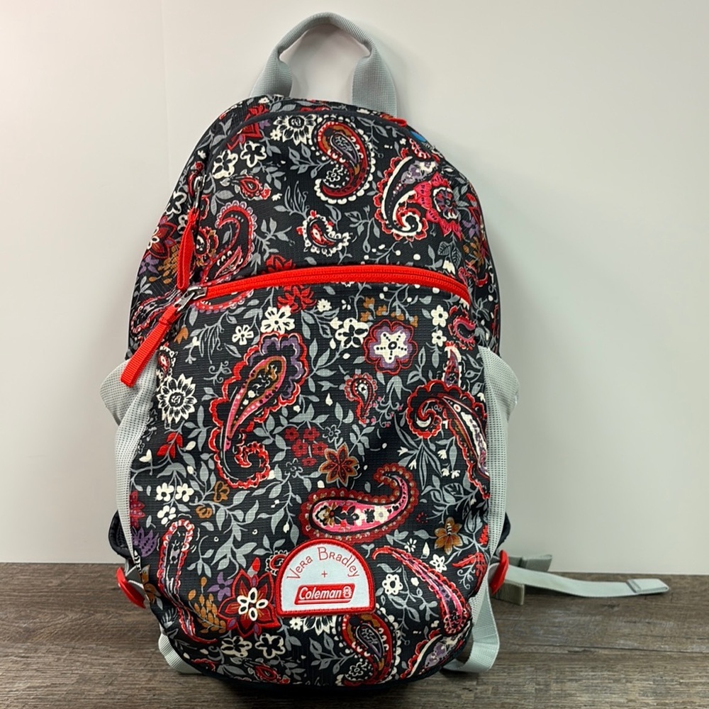 Vera Bradley X Coleman 15L Lightweight Backpack -Eden Paisley Grey